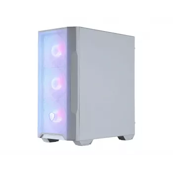 Caixa de PC MSI MAG FORGE M100R midi-tower transparente, branco