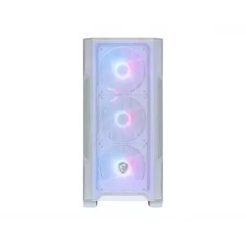 Caixa de PC MSI MAG FORGE M100R midi-tower transparente, branco