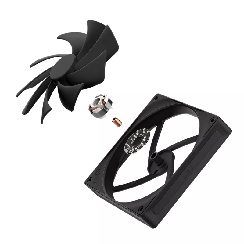 Ventoinha NZXT F140q 140mm preto Quiet Airflow