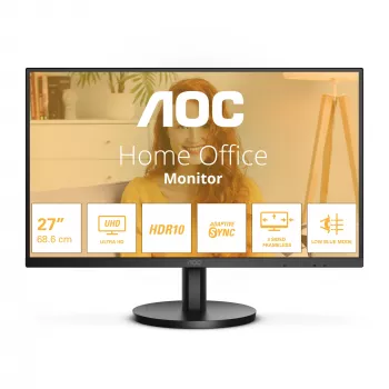 Monitor AOC B3 U27B3M 68,6 cm (27 polegadas) 3840 x 2160 píxeis 4K Ultra HD LCD preto