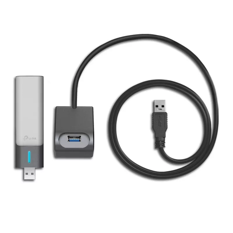 Adaptador USB sem fios TP-Link Archer AX3000 (Archer TX50UH) – Wi‑Fi 6 dual-band, USB 3.2 Gen1, até 3000 Mbps, antena interna, Windows 11