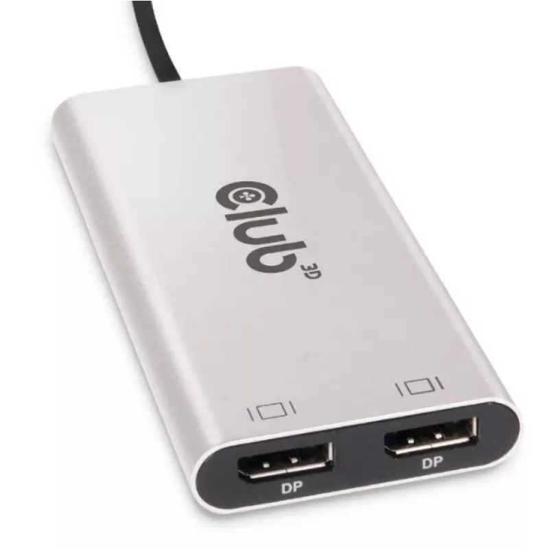 Adaptador CLUB3D Thunderbolt™ 3 para DisplayPort™ de monitor duplo 4K60Hz M/F