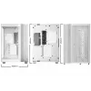 be quiet! Light Base 600 DX BGW66 caixa de PC Midi Tower, ATX/micro-ATX/Mini-ITX, painel lateral em vidro temperado, ARGB, USB-C, branca