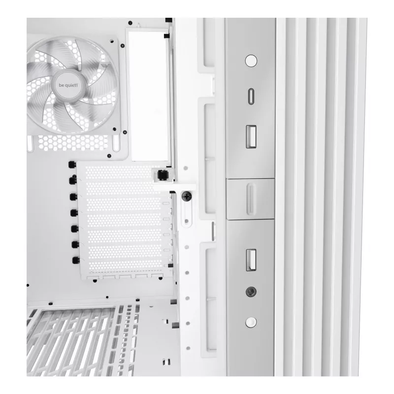 be quiet! Light Base 600 DX BGW66 caixa de PC Midi Tower, ATX/micro-ATX/Mini-ITX, painel lateral em vidro temperado, ARGB, USB-C, branca