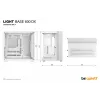 be quiet! Light Base 600 DX BGW66 caixa de PC Midi Tower, ATX/micro-ATX/Mini-ITX, painel lateral em vidro temperado, ARGB, USB-C, branca