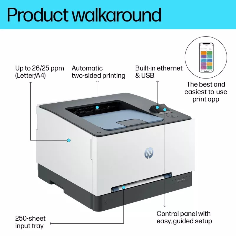 HP Color LaserJet Pro 3202dn, laser, cor, 600 x 600 DPI, A4, 25 páginas/min., impressão frente e verso