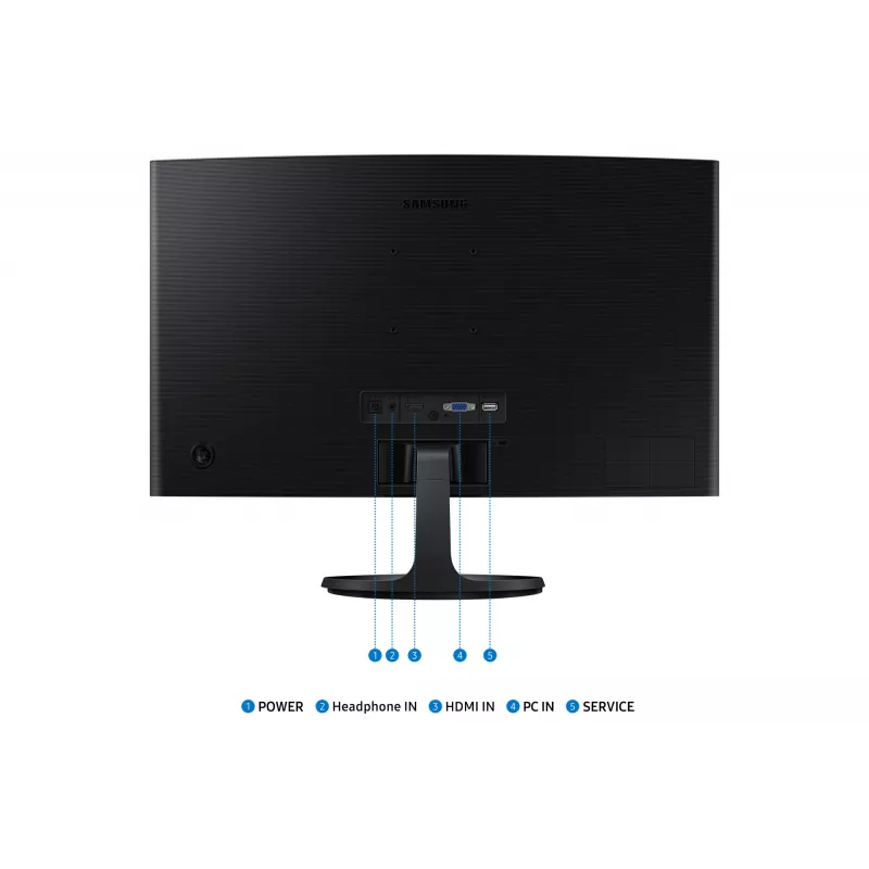 Monitor de computador Samsung S36GD 61 cm (24 inch) 1920 x 1080 píxeis Full HD LCD preto