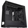 Caixa de PC ASUS ProArt PA602 Wood Edition Midi Tower preta — madeira, suporte ATX/EATX, vidro temperado, 4×3,5