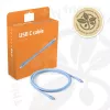 Cabo USB-C CLUB3D azul, 2 m, USB-C, USB-C, USB4 Gen 2x2, 20 Gbit/s, Azul