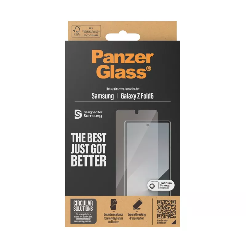 Proteção de ecrã PanzerGlass® Samsung Galaxy Z Fold6 | Classic Fit