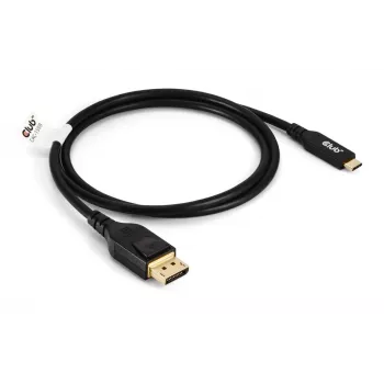 Cabo USB Type-C para DisplayPort 2.1, Club 3D CAC-1559, bidirecional, certificado VESA DP80, 1 m