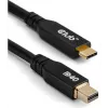 Cabo CLUB3D CAC-1561 DisplayPort 2 m Mini DisplayPort USB Type-C Preto