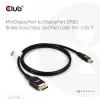 Cabo CLUB3D Mini DisplayPort™ para DisplayPort™ Bidirecional Certificado VESA DP80 M/M 1m/3.28ft