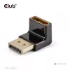Adaptador club 3D DisplayPort macho para DisplayPort 1.4 fêmea 90° angular, suporta 4K@120Hz