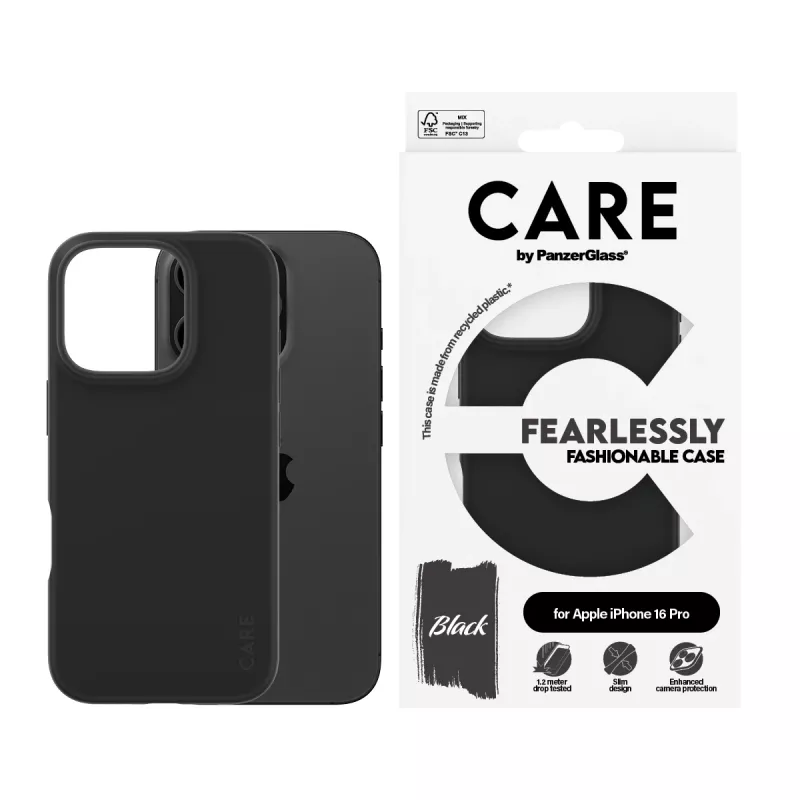 PanzerGlass CARE™ by ® Capa Preta iPhone 16 Pro
