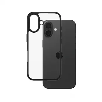 PanzerGlass CARE™ by ® Capa Urban Combat Transparente com moldura preta iPhone 16