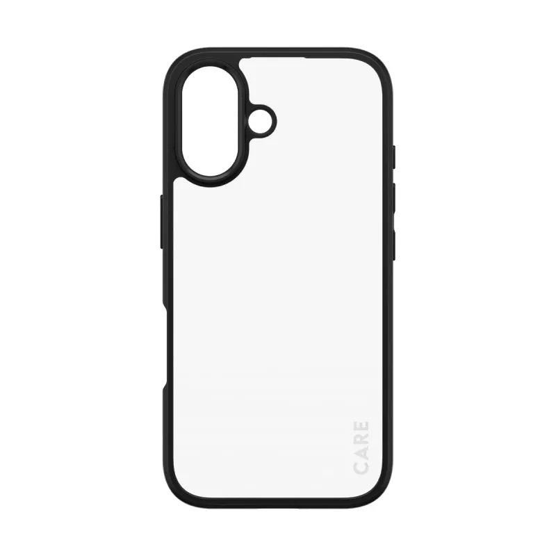 PanzerGlass CARE™ by ® Capa Urban Combat Transparente com moldura preta iPhone 16