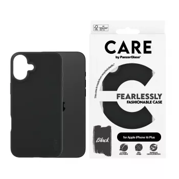 Capa PanzerGlass CARE™ by ® preta iPhone 16 Plus