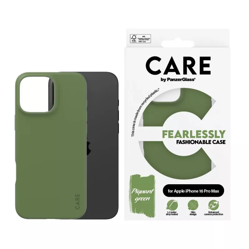 Capa PanzerGlass CARE by ® capa fashion verde iPhone 16 Pro Max