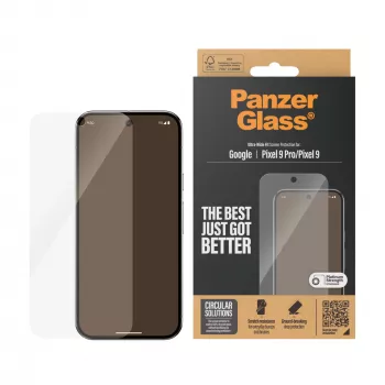 Película protetora de ecrã PanzerGlass Google Pixel 9 | 9 Pro Ultra-Wide Fit resistente a riscos e choques