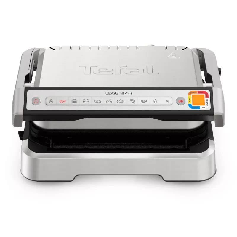 Grelhador de contacto Tefal OptiGrill 4in1 GC774D30 preto prateado retangular