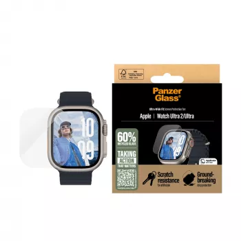 Película protetora de ecrã PanzerGlass ® Apple Watch Ultra 3 | Ultra 2 | Ultra | 49mm