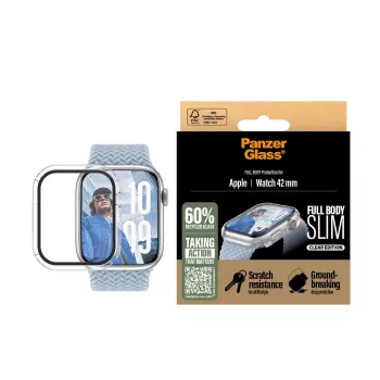 Capa PanzerGlass Screen Protector Snappie Full Body Slim Transparente Apple Watch 41mm '24