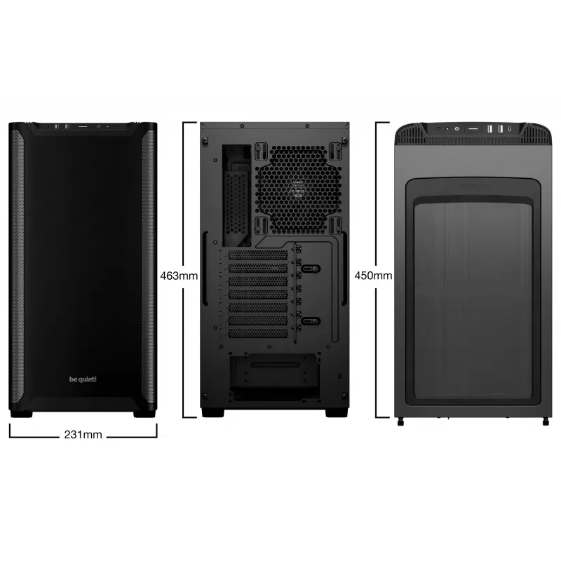 Caixa de PC be quiet! PURE BASE 501 Black Midi Tower (embalagem aberta)