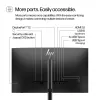 Monitor HP Series 5 Pro 23,8 polegadas FHD - 524pf, 60,5 cm (23,8 polegadas), 1920 x 1080 píxeis, Full HD, LCD, 5 ms, Preto, Prata