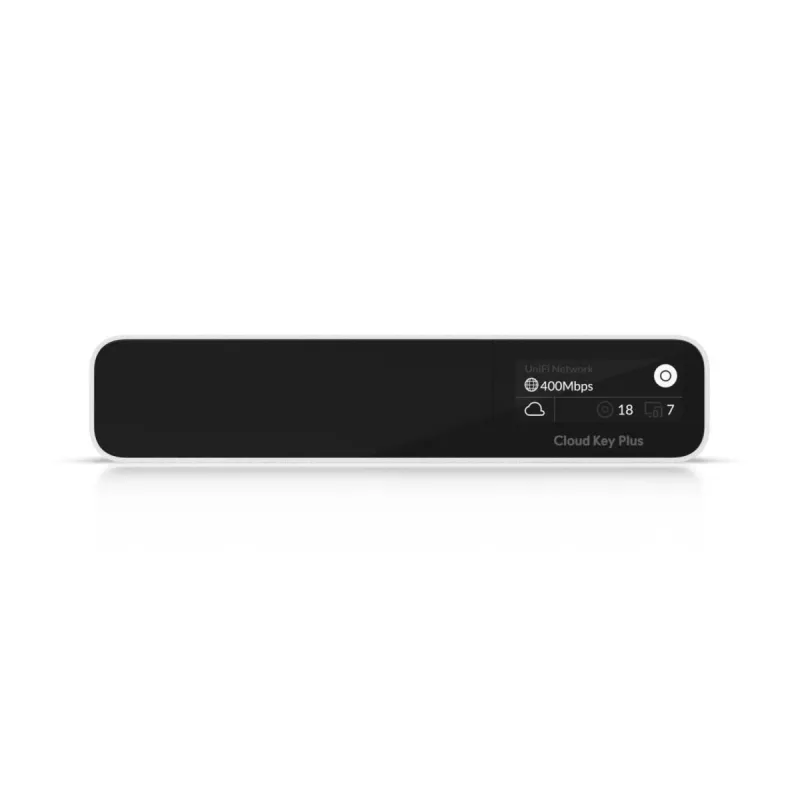 Gateway/controlador de rede UBIQUITI CloudKey+ UCK-G2-SSD com 1 TB SSD, 3 GB RAM, ecrã OLED, PoE, Gigabit Ethernet