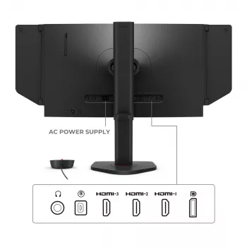 Monitor de computador ZOWIE XL2566X+ 62,2 cm (24,5 polegadas) 1920 x 1080 píxeis Full HD Preto