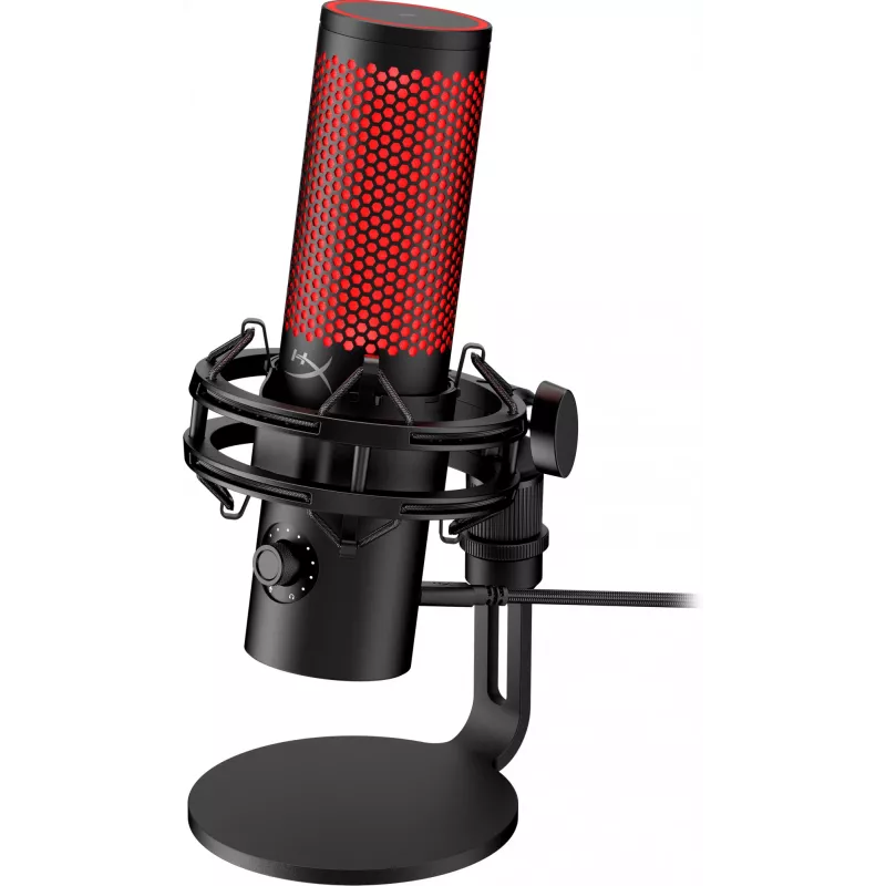 HyperX QuadCast 2 - Microfone USB (preto), microfone para podcast, -7,5 dB, 20 – 20000 Hz, 0,05 %, 32 Ω, 24 Bit