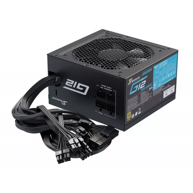 Fonte de alimentação SEASONIC G12 Gm 850 W 20+4 Pin ATX ATX preto