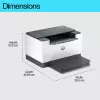 Impressora HP LaserJet M209d, laser, 600 x 600 DPI, A4, 29 ppm, impressão frente e verso, preto, branco