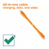 Cabo CLUB3D / Adaptador Cabo USB USB4 Gen 2x2 2 m USB-C Laranja