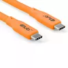 Cabo CLUB3D / Adaptador Cabo USB USB4 Gen 2x2 2 m USB-C Laranja