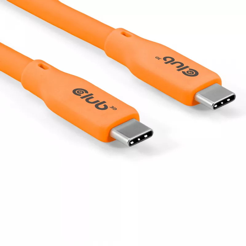 Cabo CLUB3D / Adaptador Cabo USB USB4 Gen 2x2 2 m USB-C Laranja