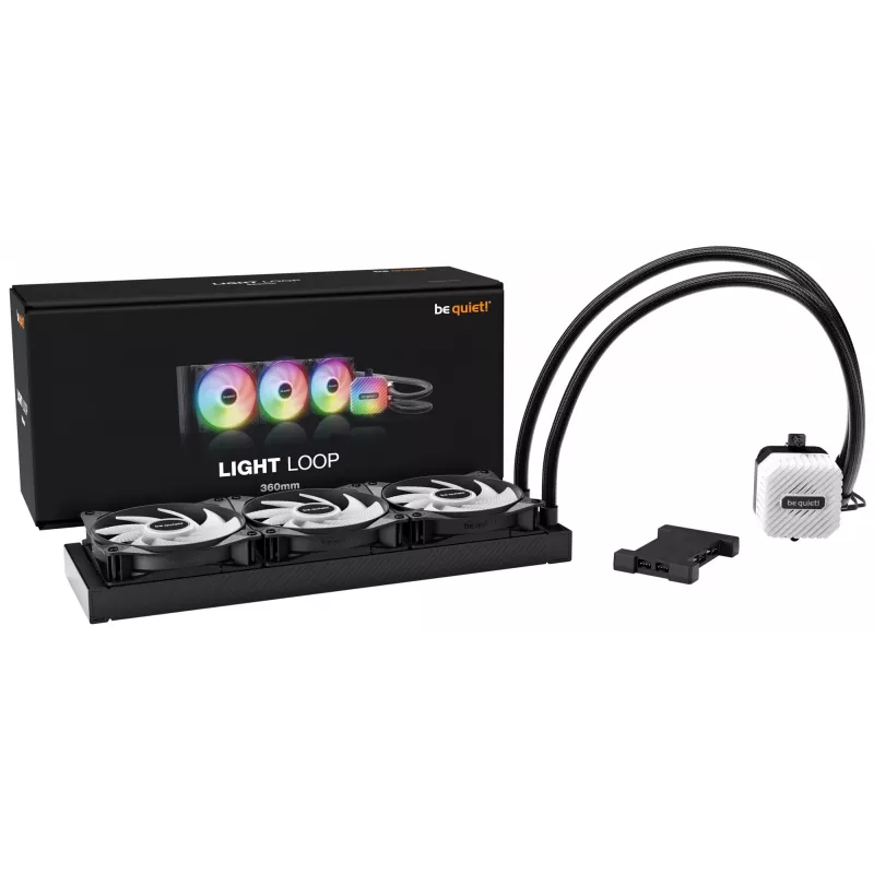 Refrigeração líquida tudo-em-um para processador be quiet LIGHT LOOP 360mm Black 12 cm 1 unid.
