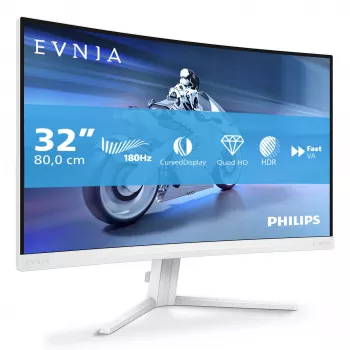 Monitor Philips Evnia 5000 32M2C5501/00 80 cm (31,5 polegadas) 2560 x 1440 píxeis Quad HD LCD Branco