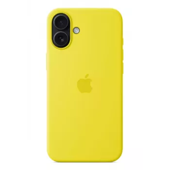 Capa de silicone Apple iPhone 16 Plus MagSafe Amarelo