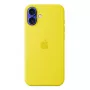 Capa de silicone Apple iPhone 16 Plus MagSafe Amarelo
