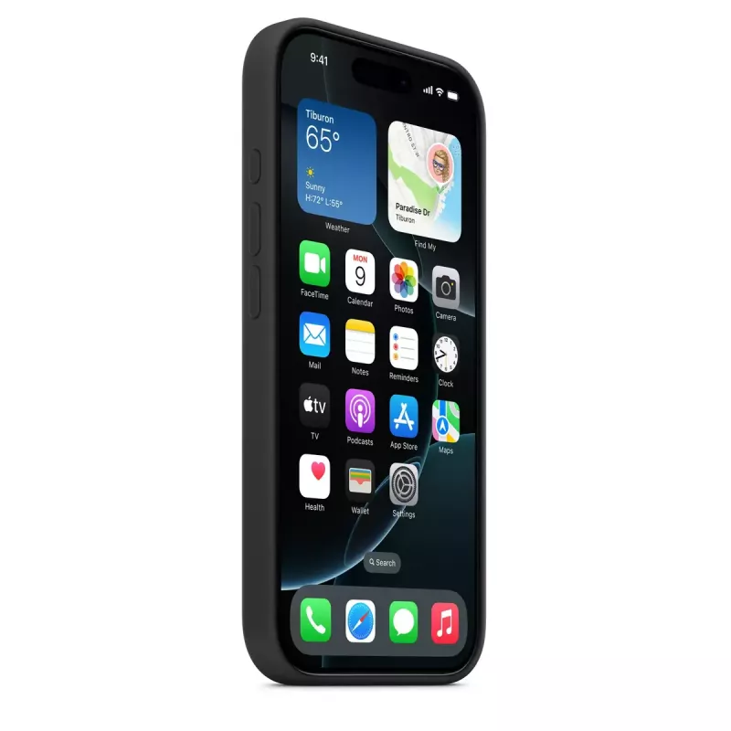 APPLE Capa de silicone Apple com MagSafe iPhone 16 Pro Preto