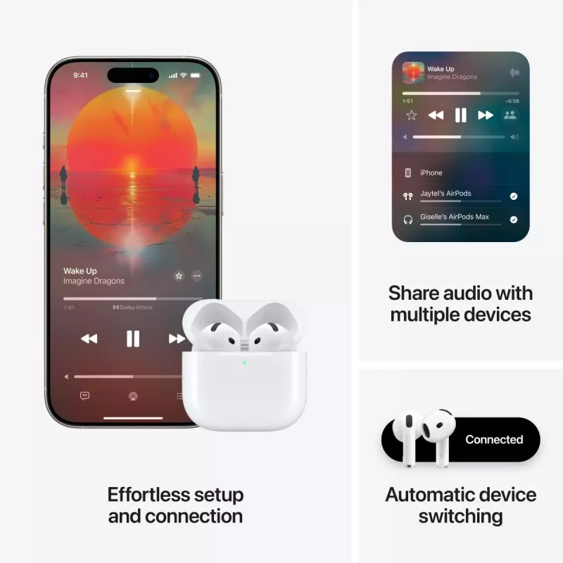 Headset Apple AirPods 4.ª geração Cancelamento Ativo de Ruído