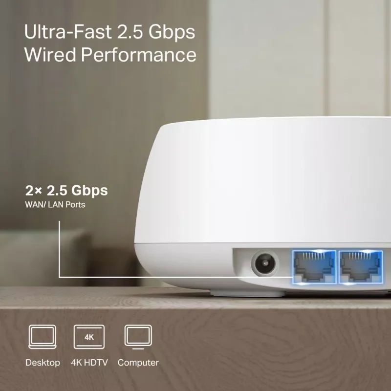 TP-Link BE3600 sistema Whole Home Mesh Wi-Fi 7, 2.5G Multi Gigabit