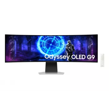 Samsung G95SD monitor de computador 124,5 cm (49 polegadas) 5120 x 1440 píxeis Dual QHD OLED prateado