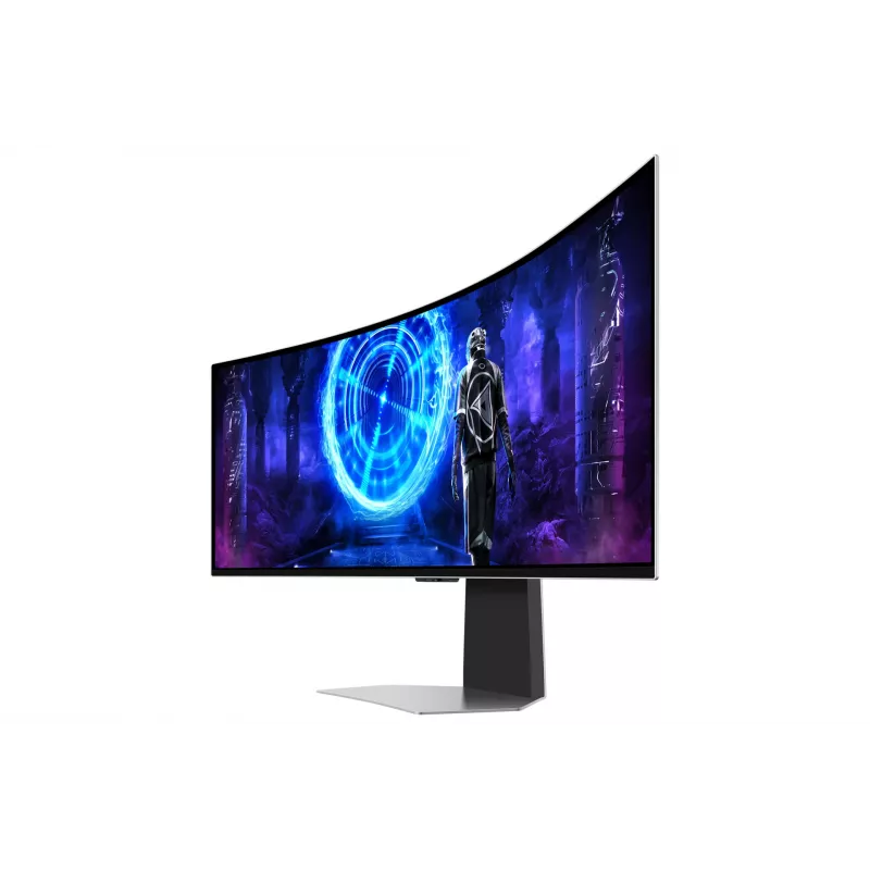 Samsung G95SD monitor de computador 124,5 cm (49 polegadas) 5120 x 1440 píxeis Dual QHD OLED prateado