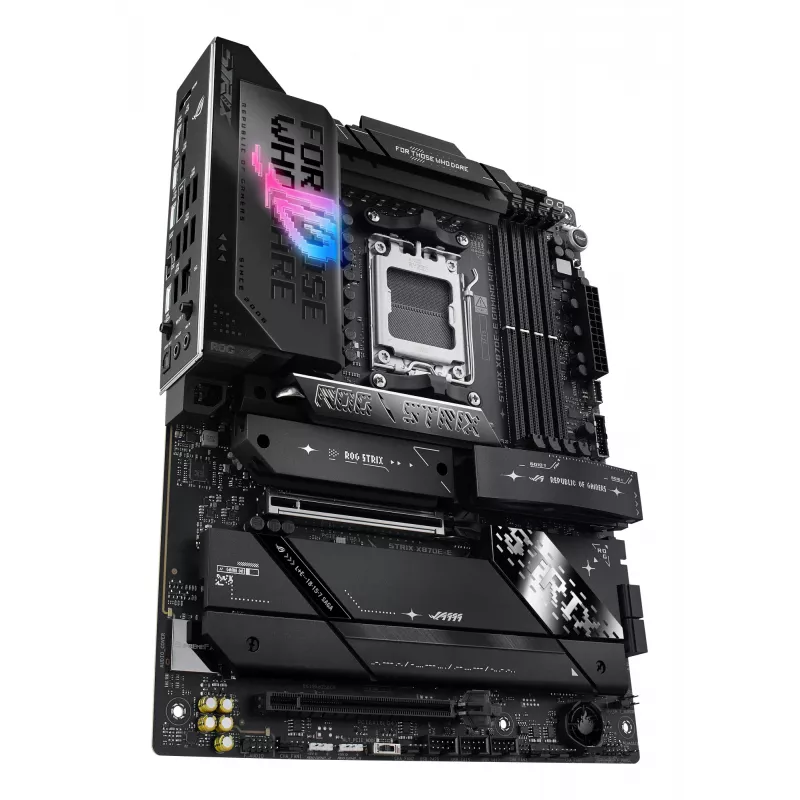 Motherboard ASUS ROG STRIX X870E-E GAMING WIFI ATX, AMD X870E, Socket AM5, DDR5, 4 DIMM, Wi-Fi 7, Bluetooth 5.4, 5Gb LAN