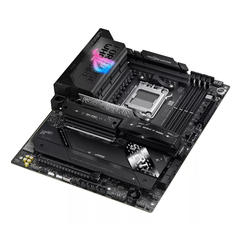 Motherboard ASUS ROG STRIX X870E-E GAMING WIFI ATX, AMD X870E, Socket AM5, DDR5, 4 DIMM, Wi-Fi 7, Bluetooth 5.4, 5Gb LAN