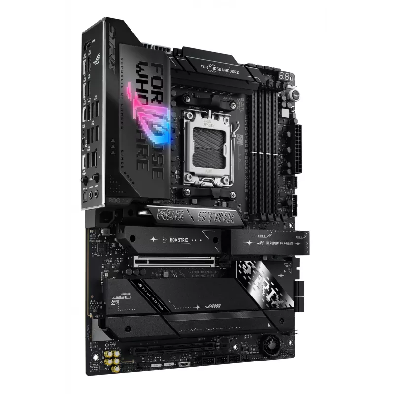 Motherboard ASUS ROG STRIX X870E-E GAMING WIFI ATX, AMD X870E, Socket AM5, DDR5, 4 DIMM, Wi-Fi 7, Bluetooth 5.4, 5Gb LAN
