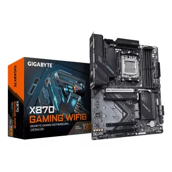 Motherboard GIGABYTE X870 GAMING WIFI6 ATX, AMD X870, Socket AM5, DDR5, 4x DIMM, até 256 GB, Wi-Fi 6, 2.5Gb LAN